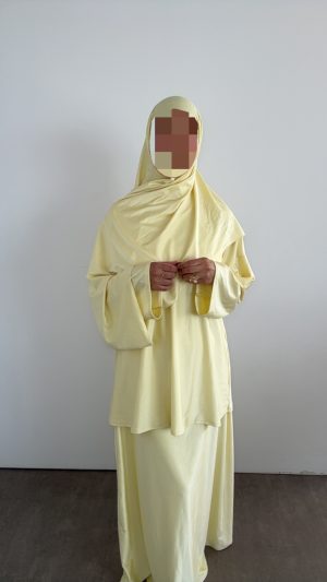 Ensemble burkini 4 pièces jupe - Jaune