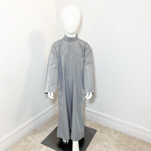 Qamis enfant avec col - Gris, 34