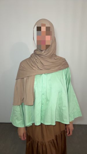 Chemise en coton - Vert d'eau