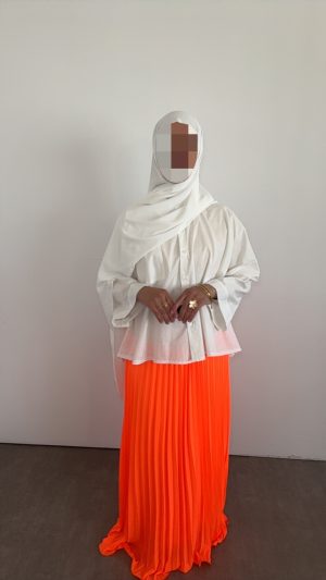 Jupe mousseline - Orange