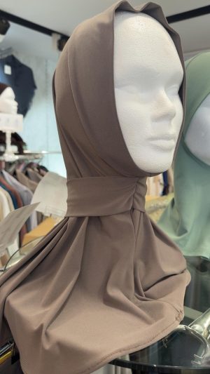 Hijab enfilable jersey prémium - Gris foncé