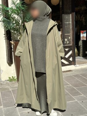 Parka longue coupe vent