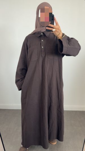 Robe chemise en jean