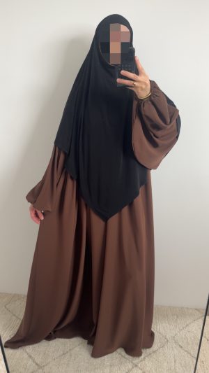 Abaya Safiya - Marron