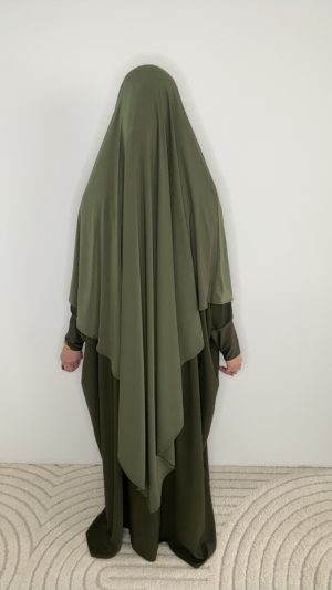 Khimar jersey prémium luxe long