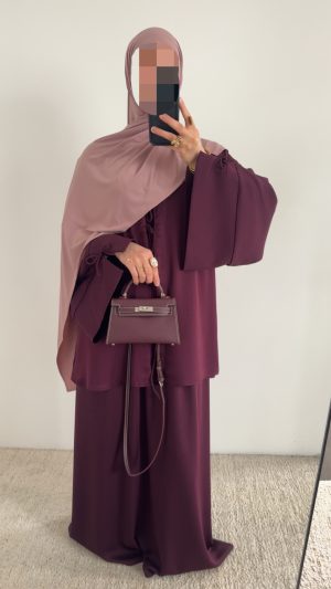 Ensemble jupe Zaynab - Bordeau