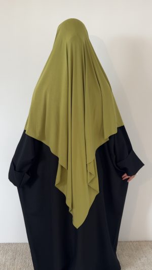 Khimar en bamboo - Olive