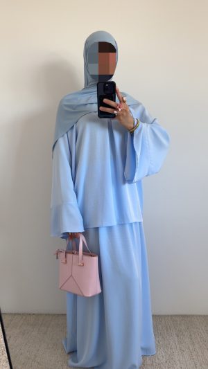 Ensemble jupe Lea - Bleu ciel