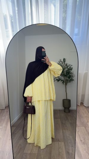Ensemble jupe Caro - Jaune