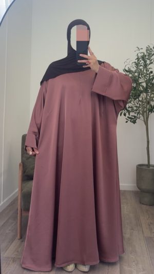Abaya Seyna - Rose framboise