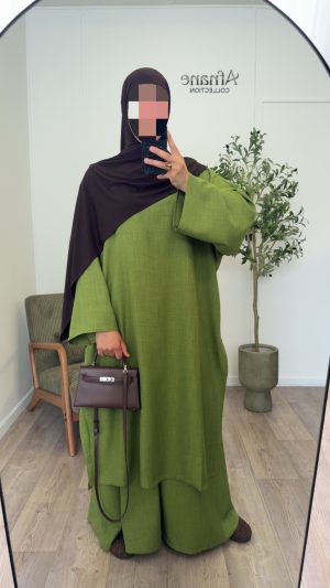 Ensemble jupe Layane - Vert olive