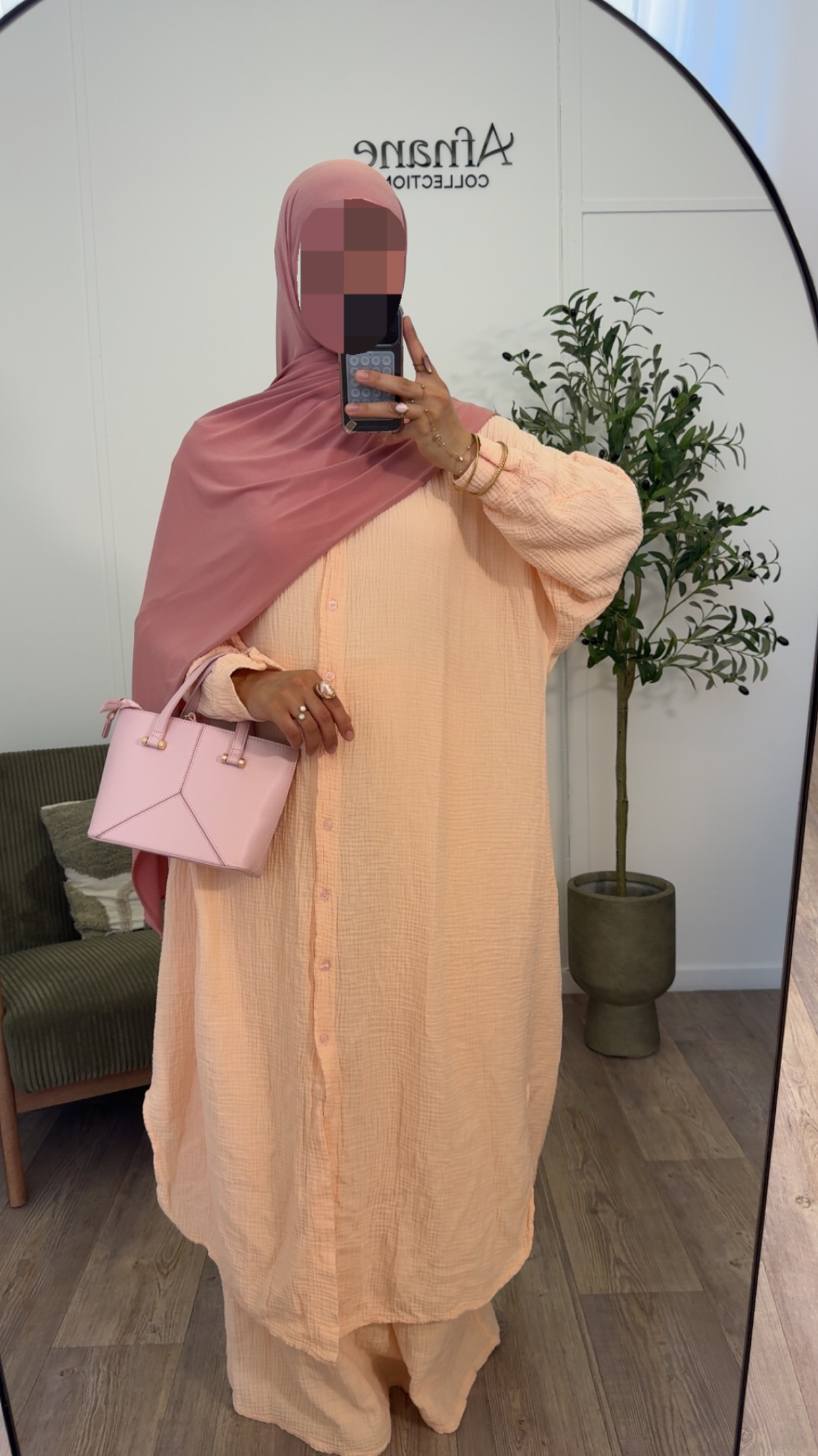 Ensemble pantalon gaz de coton – Image 11