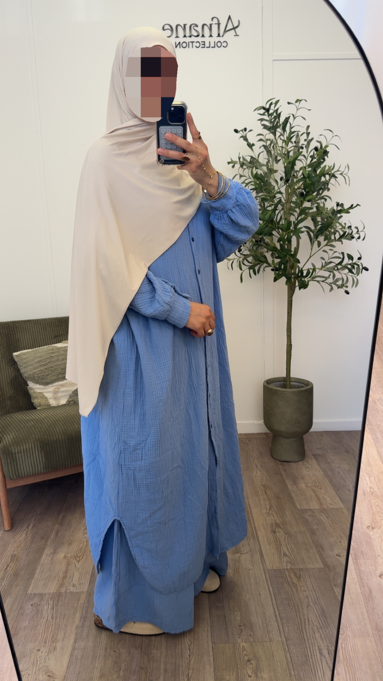 Ensemble pantalon gaz de coton – Image 13