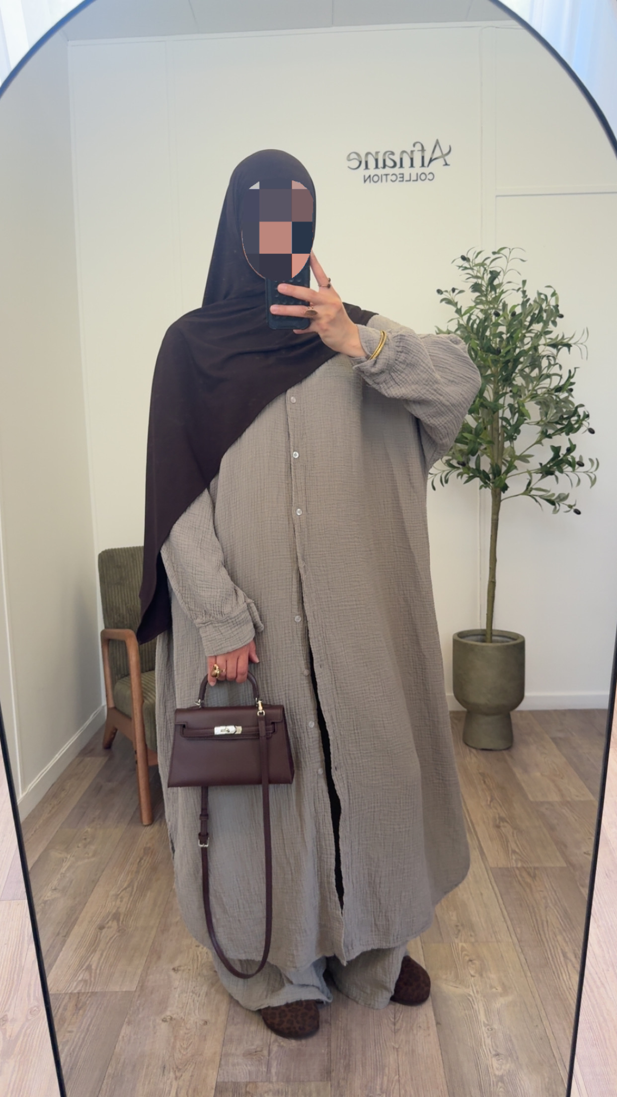 Ensemble pantalon gaz de coton – Image 2