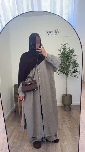 Ensemble pantalon gaz de coton