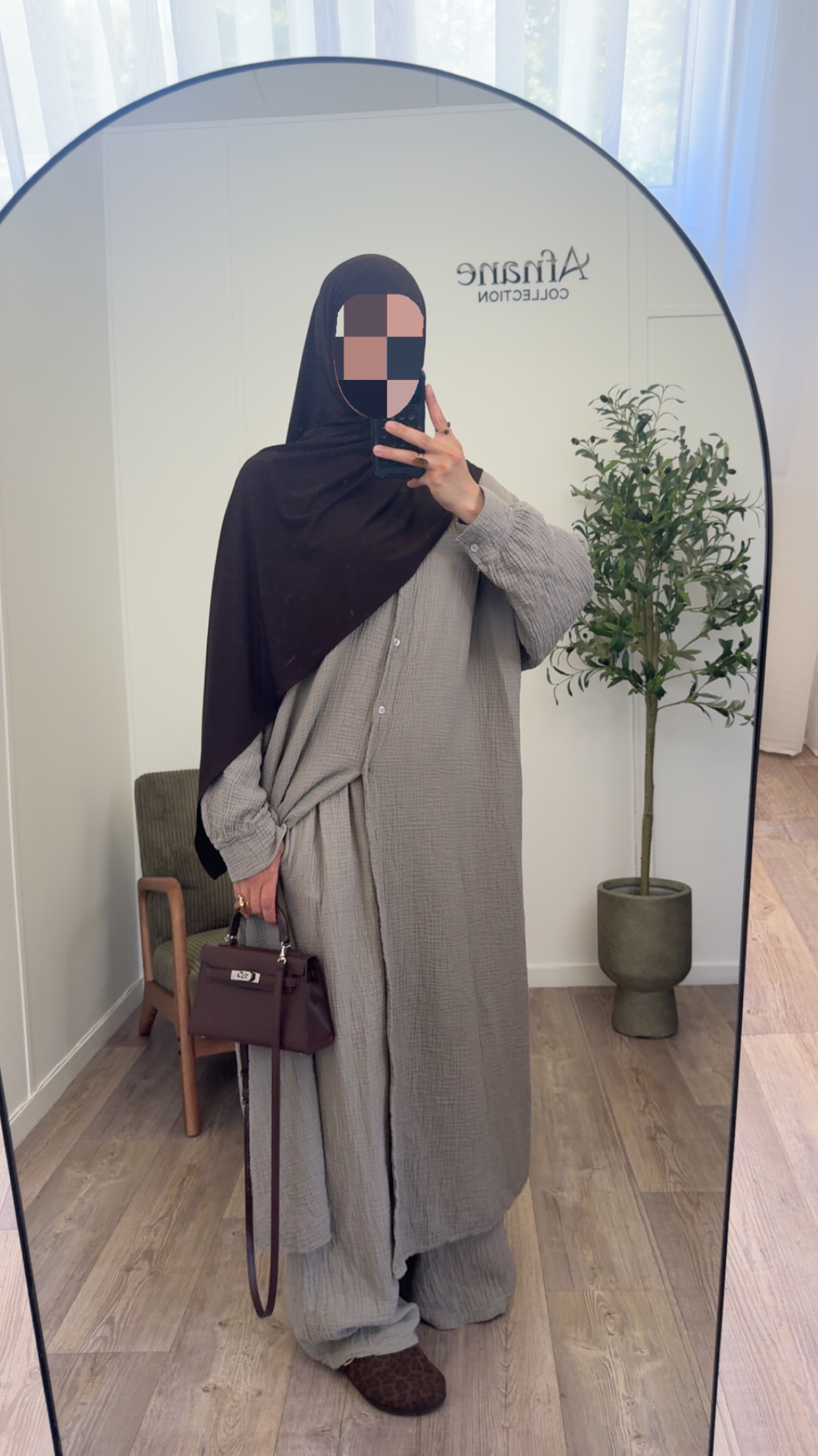 Ensemble pantalon gaz de coton – Image 3