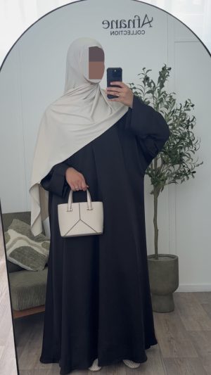 Abaya Seyna Taille 2 - Noir