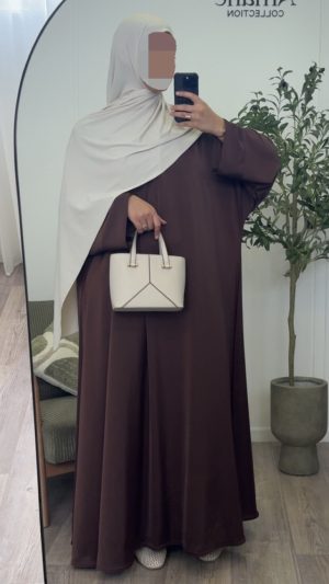 Abaya Seyna Taille 2 - Choco
