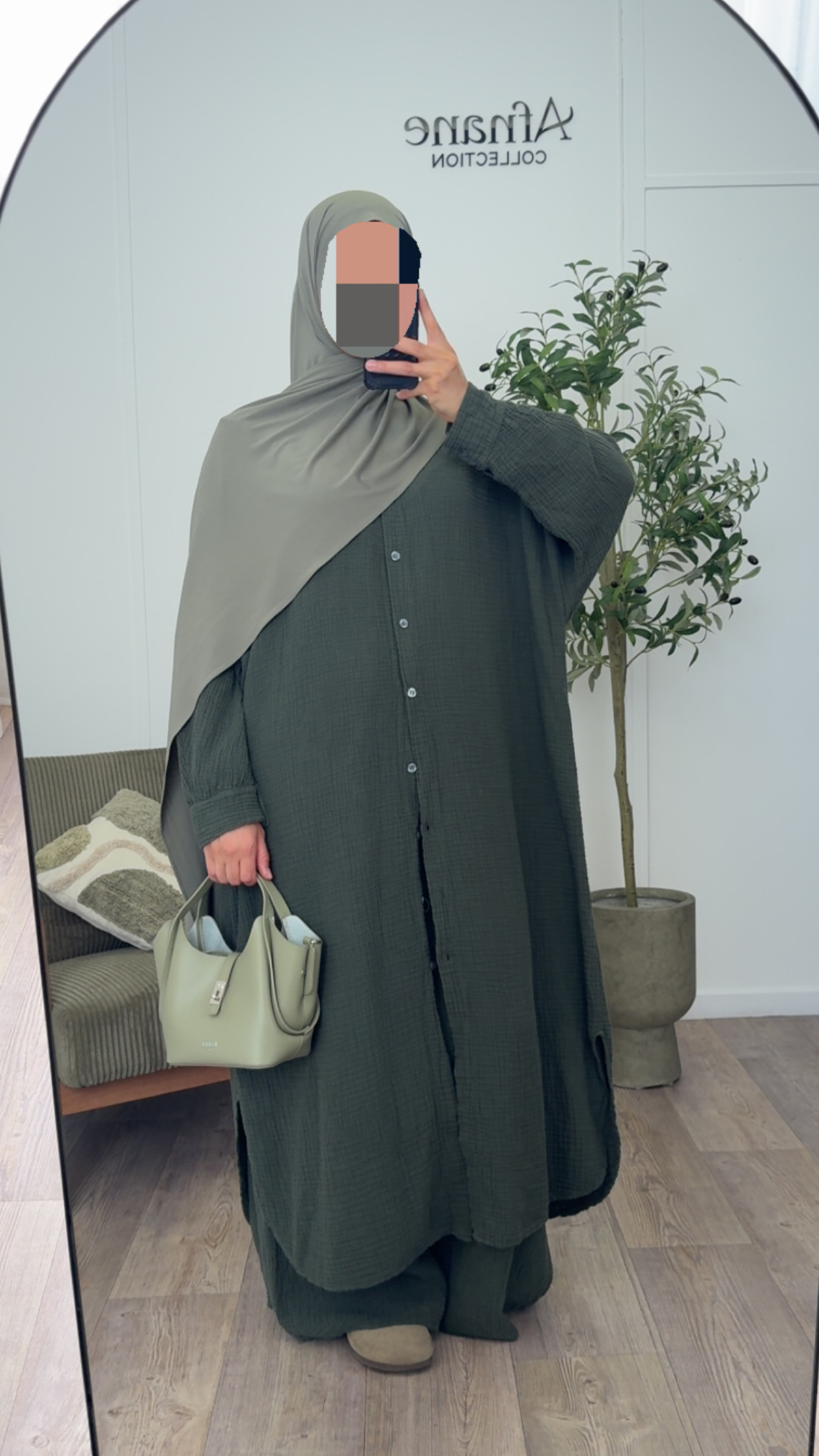 Ensemble pantalon gaz de coton – Image 6