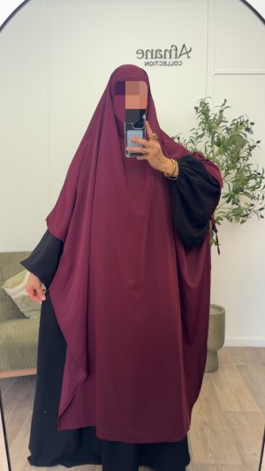 Khimar à nouer sur les côtés
