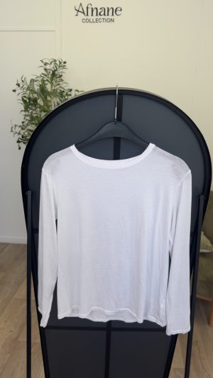 Tee shirt manches longue viscose